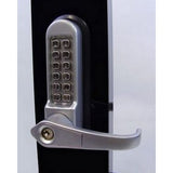 AN Mechanical Keyless Lever Door Lock Satin Chrome Finish