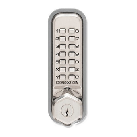 CL210K Codelock Mechanical All Weather Pushbutton Hex Knob W/Deadbolt W/Key Overide