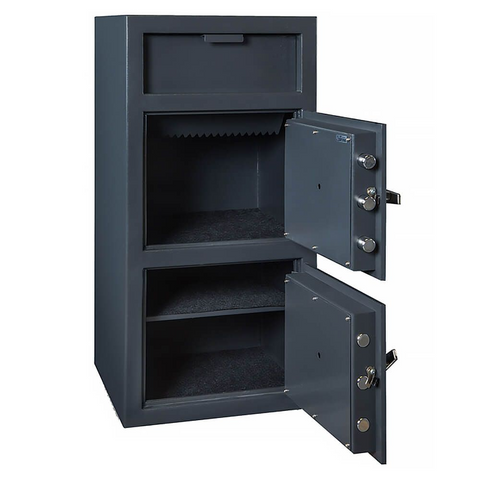 FDD-3020EE Double Door Depository Safe W/ Electronic Locks